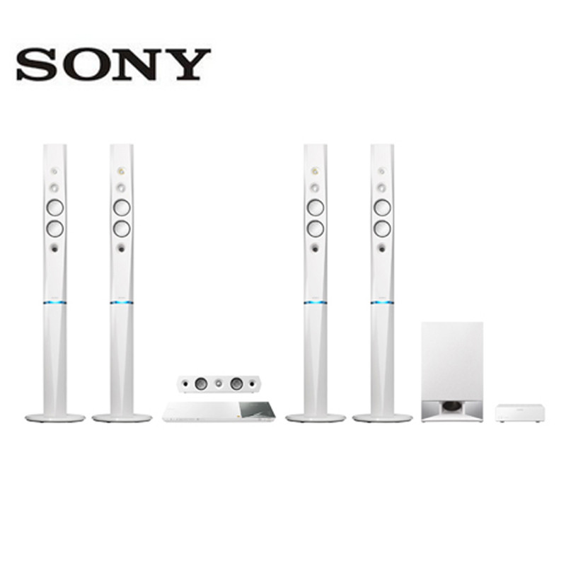 索尼（SONY）BDV-N9200WL 家庭影院 组合音响 5.1声道 3D蓝光播放 磁流体扬声器 无线环绕 白色