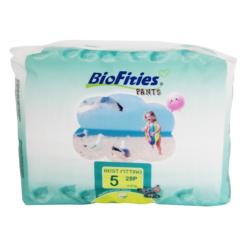 【苏宁自营】爱婴舒坦BioFities拉拉裤5号XL28片(12-22kg)