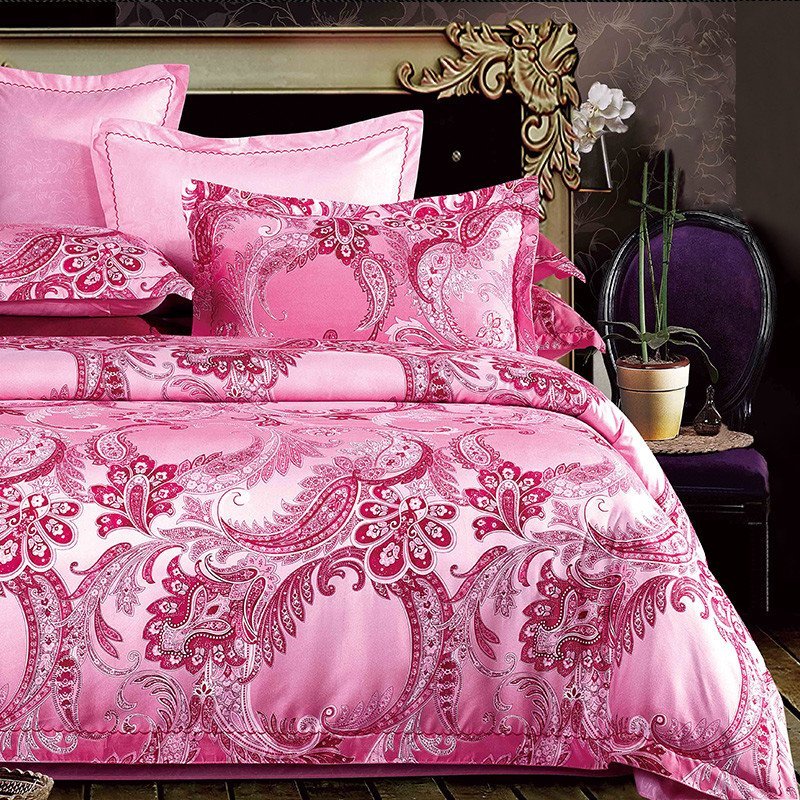 晶丽莱家纺 升级被套单件 床上用品 欧式被罩单品 150x200cm 仿提粉红