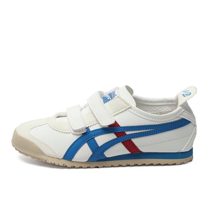 Onitsuka Tiger 鬼冢虎休闲运动舒适透气轻便 童鞋 C4D5Y-0143 白色/蓝色 27码