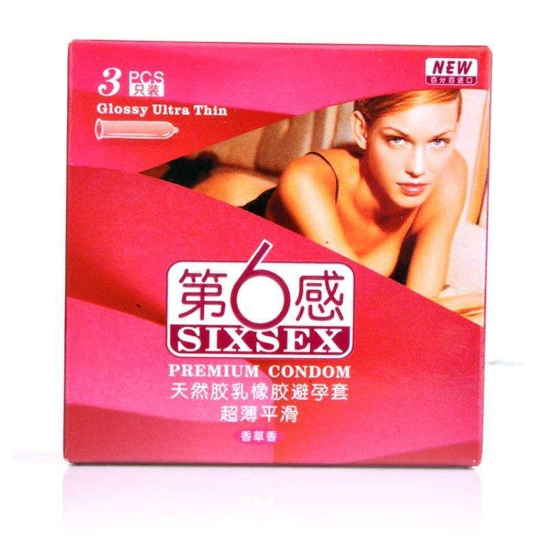 【进口】第六感超薄3只装避孕套 润滑安全套 成人情趣计生性用品