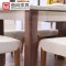 曲尚(Qushang) 餐桌 现代简约 餐桌椅 饭桌 餐厅钢化玻璃餐桌椅组合 单桌