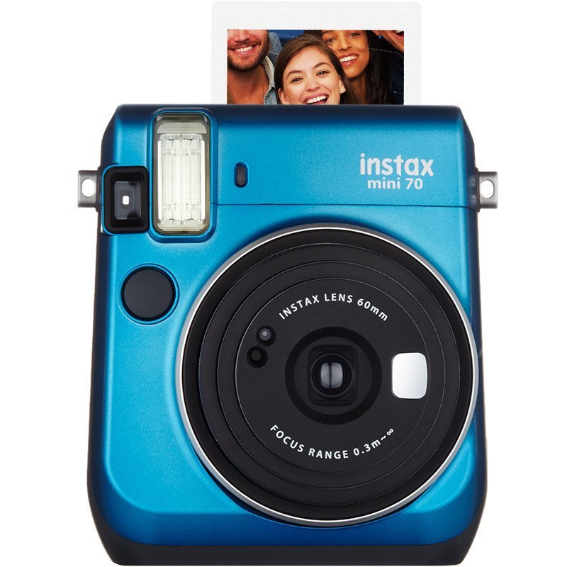 富士（FUJIFILM）INSTAX 一次成像相机立拍立得 mini70相机 冰晶蓝
