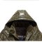 逸纯印品(EASZin) 男士皮衣羽绒服 2015冬季新款可拆卸帽中长款青年加厚男士皮衣外套 XXXL 橄榄绿