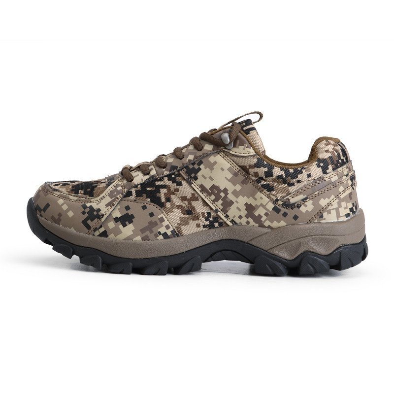 雷速RESOON减震防滑耐磨男款低帮登山徒步鞋 X53MAE 棕色 43码