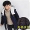 童装2015冬季新款男童休闲韩版棉服儿童纯色斜拉链连帽外套棉衣 160码（建议身高150左右） 藏青不加绒
