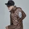 d&x潮男冬季新款白鸭绒羽绒服 时尚男士后背印花中长款羽绒服 50 黑色XDR14511000C
