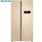 美菱（Meiling）BCD-607WECX 607升 风冷电控 对开门冰箱（金）