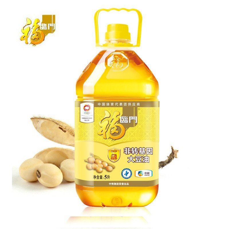 福临门 非转基因一级大豆油 5L