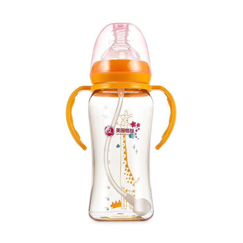 格朗 GL 奶瓶宽口径 带手柄PPSU奶瓶300ML N-5（深黄色）
