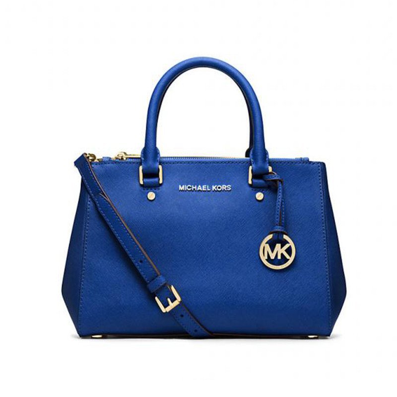MICHAEL KORS迈克·科尔斯 牛皮女士小号手提单肩包30F4GSUS5L 电光蓝