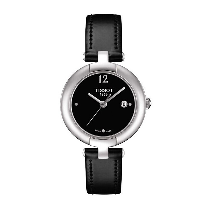 天梭（TISSOT）粉彩T-Lady系列女表真石英表T084.210.16.057.00 黑色