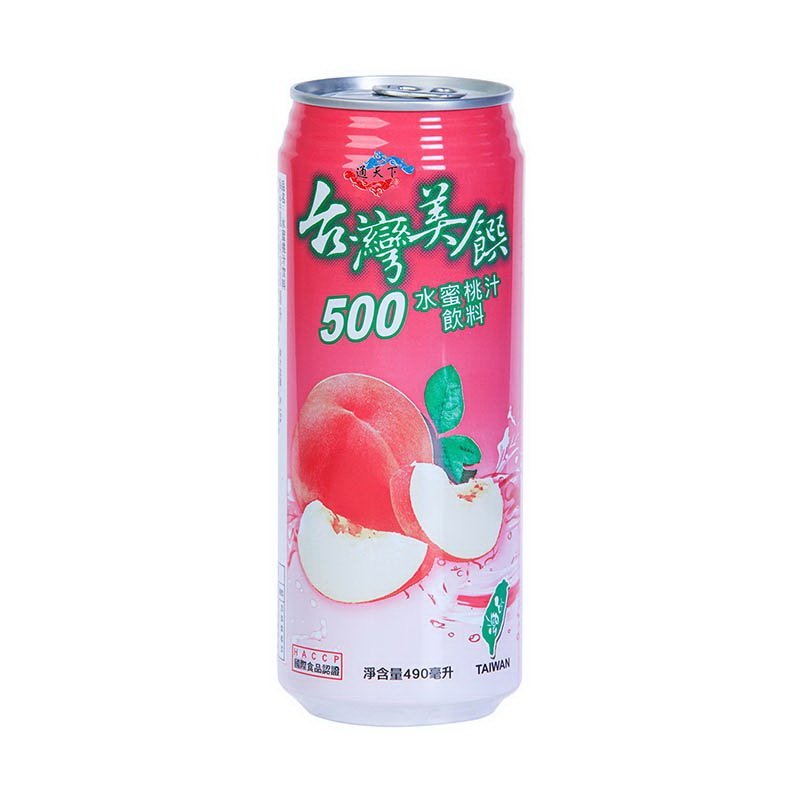 美馔水蜜桃汁饮料490ml