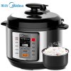 美的（Midea）电压力锅WQC50A3 智能可预约微电脑式高压锅5L黑色