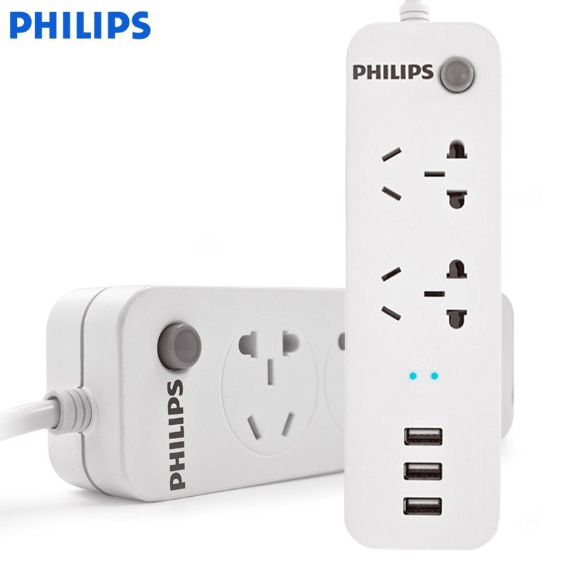 飞利浦(PHILIPS)SPS2322E/93 USB插座 充电插排插线板插板接线板拖线板 新品