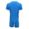 卡尔美足球服套装2015正品KELME足球衣定制套服短袖光板跑步服205 M 荧光蓝/白色