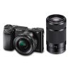 索尼（SONY） ILCE-6000L 微单相机 黑色 含16-50mm+55-210mm黑色镜头 双镜头套装