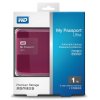 西部数据（WD）My Passport Ultra 升级款 USB3.0 1TB 2.5英寸 移动硬盘（野莓红）WDBGPU0010BBY-CESN