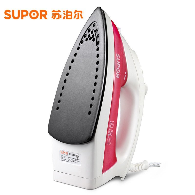 苏泊尔（SUPOR）电熨斗YD15A02A-12手持 不粘底板 红色