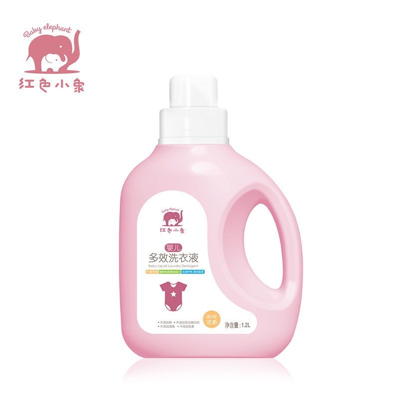 红色小象 婴儿多效洗衣液 1.2l 阳光花香
