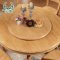 云图家具 实木餐桌橡木圆桌大圆形桌 实木椅组合 餐厅 饭桌 1.2M一桌四椅