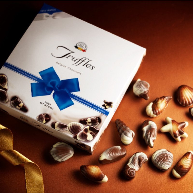 【苏宁超市】Truffles 德菲丝 金贝壳代可可脂巧克力制品 250g 法国进口