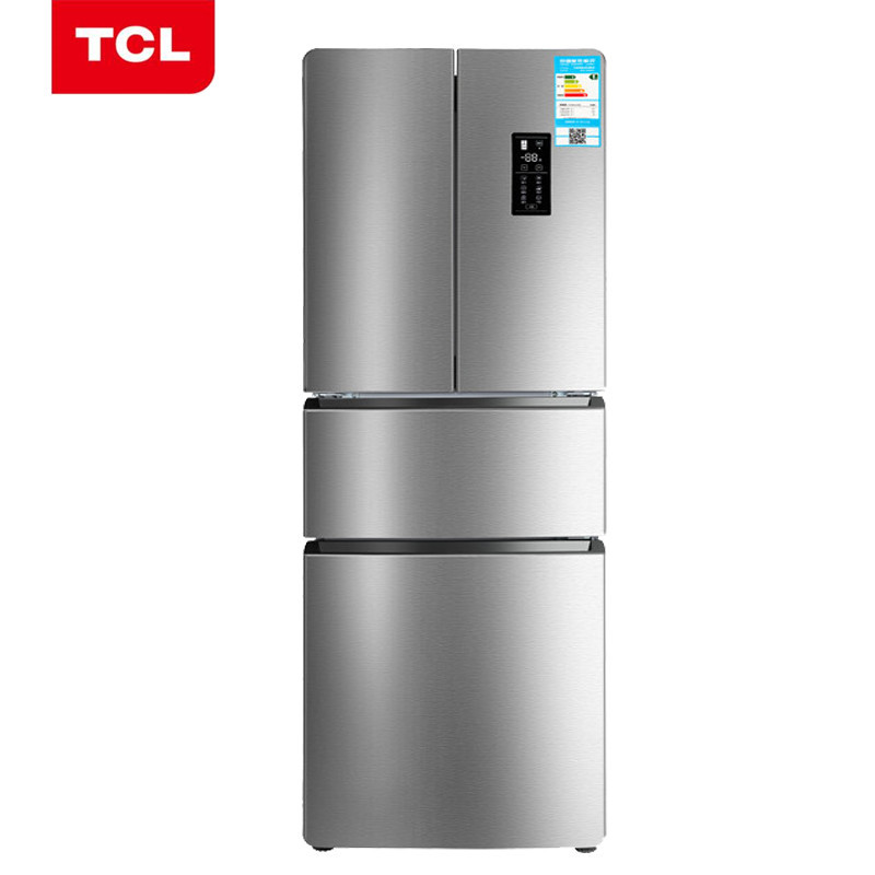 TCL 法式四门冰箱 BCD-320WEF1 不锈钢