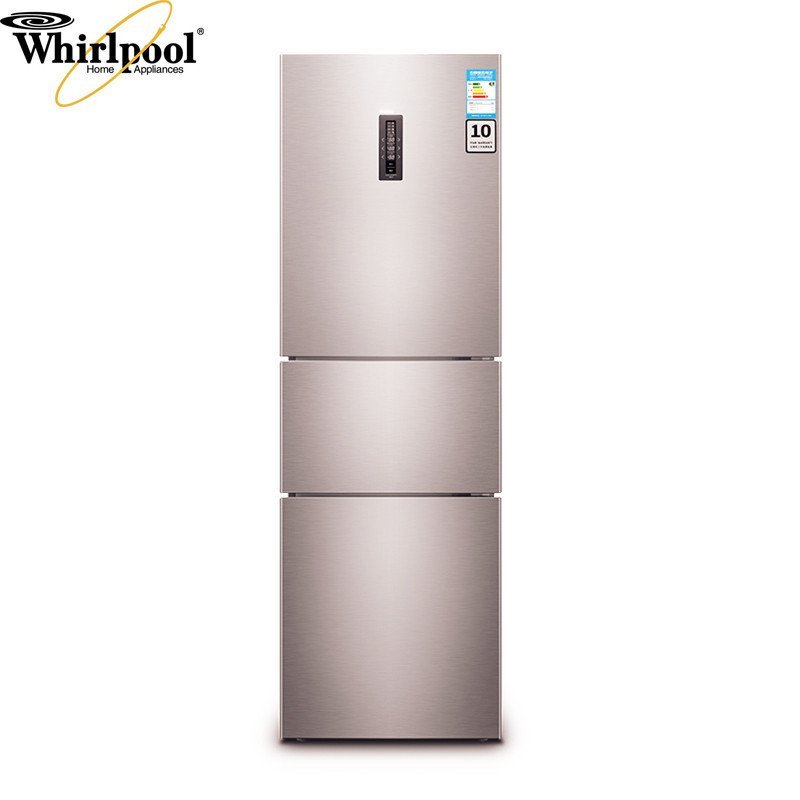 惠而浦（Whirlpool）251升变频风冷三门冰箱BCD-251WTBZW（玫瑰金）