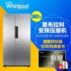 惠而浦（Whirlpool）602升变频风冷对开门冰箱BCD-602WDBZW（波尔卡银）