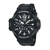 卡西欧(CASIO)手表 G-SHOCK系列 温度罗盘航空飞行运动防水防震男表 GA-1100-1A 黑色