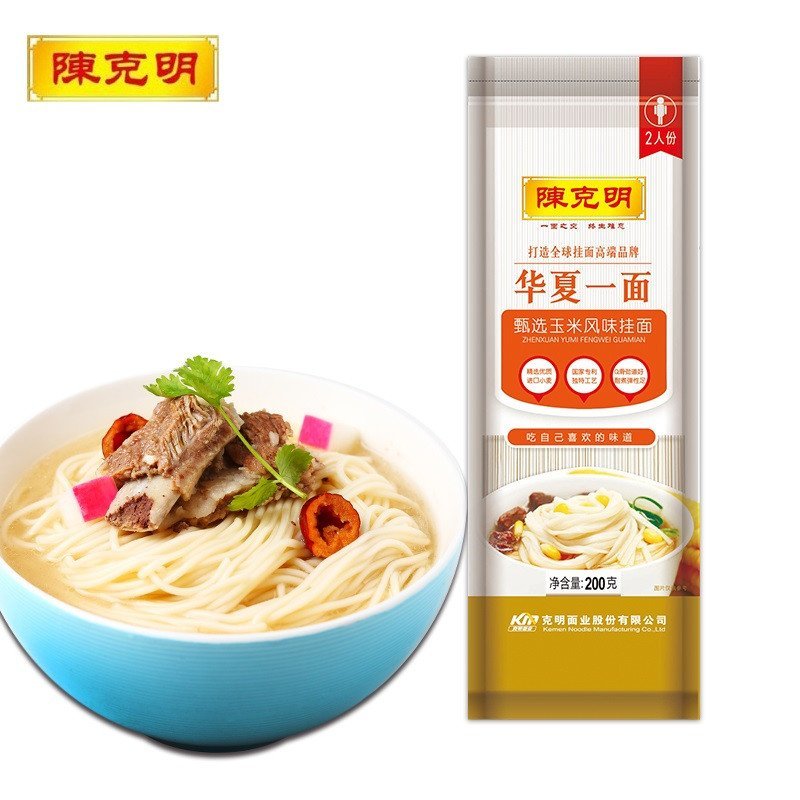 陈克明 华夏一面 甄选玉米风味挂面 200g