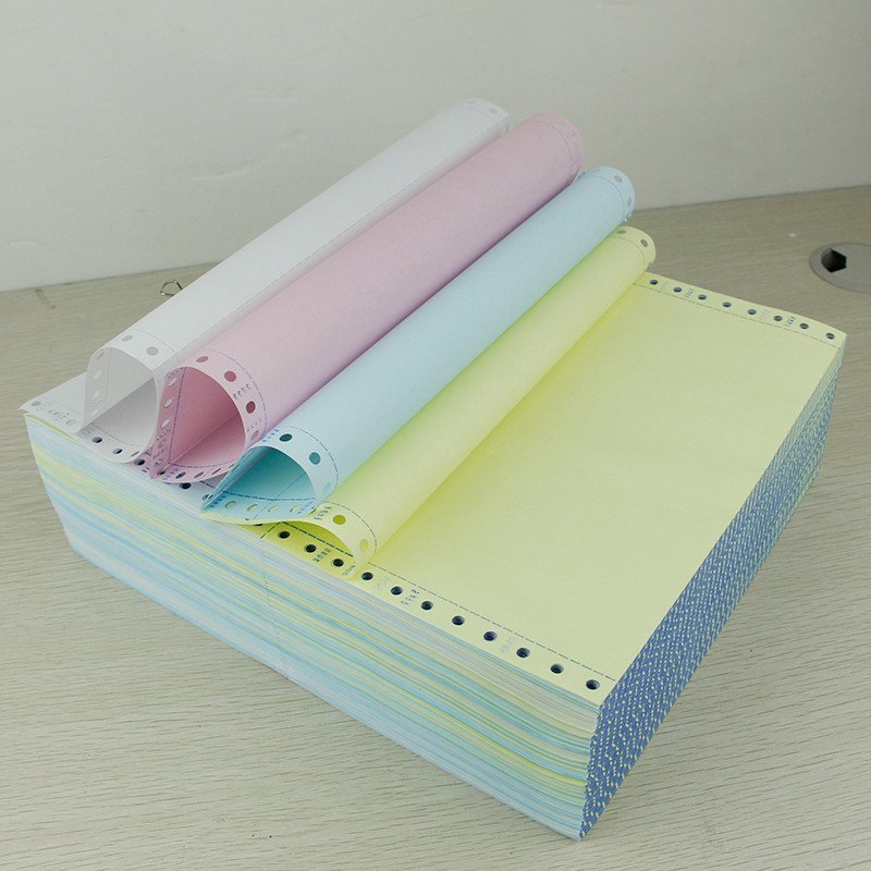 海之欧241-4联3等分241-4-3彩色连续电脑打印纸4层针式打印纸 发货单