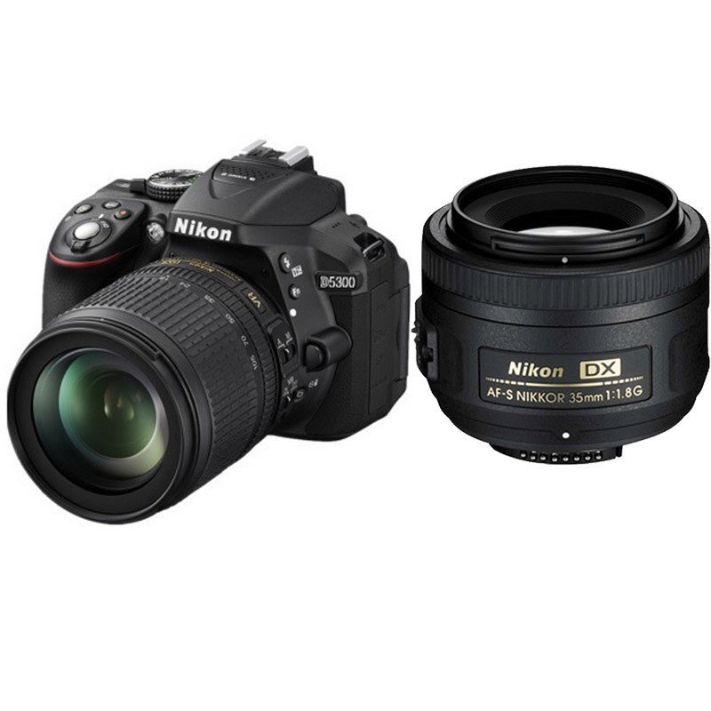 尼康(Nikon) D5300（18-140+55-300mm）数码单反相机 双镜头套装 约2416万像素