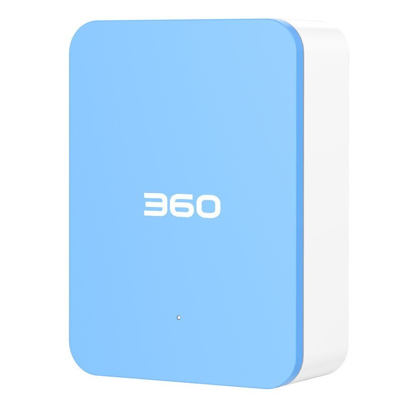 360超级充电器 4个USB充电口 智能识别 2.4A快充 8重安全保护 天空蓝