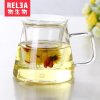 物生物(RELEA)几何杯 耐热创意个性玻璃杯带盖水杯子 过滤花茶办公茶杯随手杯不保温玻璃杯水杯301-400ml