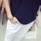 Favorlove 新款男士长袖韩版修身字母印花翻领休闲T恤男197-T102U XL 藏青色