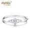 MyMiss 925银手镯 女镀铂金手环 皇冠手镯子时尚配饰礼物流行饰品 遇见幸福手镯