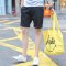JP(JASONTUPOO) 新款男士短裤男夏季修身纯色五分裤休闲潮男沙滩裤中裤 M 绿色