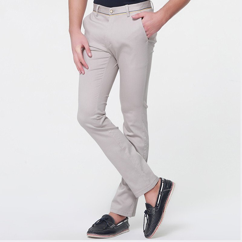 欢乐车/happybike 男士休闲长裤 HLCLSLF米白色