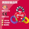 美国nuby/努比 婴儿宝宝儿童专用可爱扭扭球固齿器牙胶磨牙棒