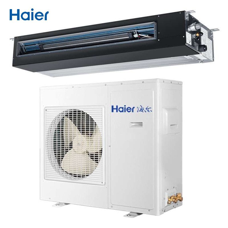 海尔(Haier) 3匹 3P 冷暖 定频 中央空调家用 一拖一风管机 KFRd-72NW/56CBA12