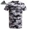 阿迪达斯/ADIDAS套装2016夏季新款男运动迷彩圆领短袖T恤训练短裤 XXL(成人) AO0899上装