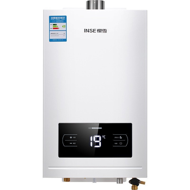 樱雪(INSE) 10L燃气热水器JSQ20-10QH1511W 大屏双智控香槟金 天然气