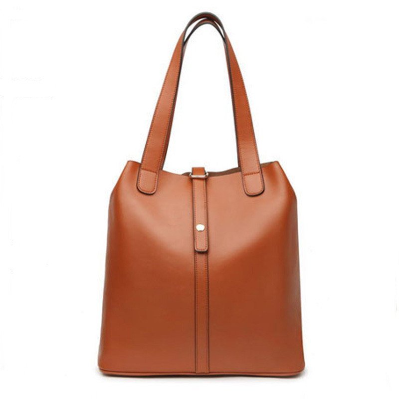 薇思黛 2016新款 欧美时尚单间包潮流子母包大包女士包包 棕色