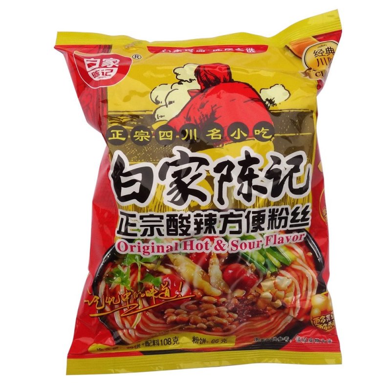 20袋包邮 白家陈记正宗酸辣粉 方便粉丝 白家酸辣粉108g