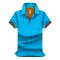 彬时T521POLO衫 2016春夏季新品纯色POLO衫 保罗衫男装T体恤潮男立领青年翻领休闲 L 彩蓝