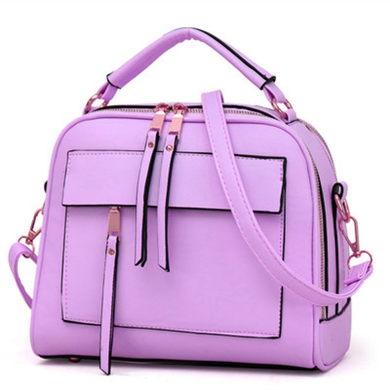 薇思黛2016新款大包女装包包时尚休闲潮流女包手提单肩女士包 紫色