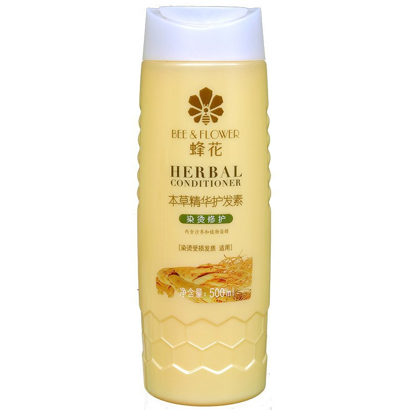 蜂花(BEE & FLOWER) 本草精华护发素500ml（染烫修护）