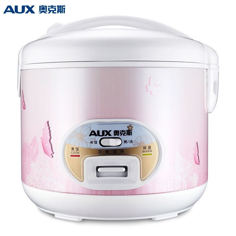 奥克斯（AUX） CFXB40-10电饭煲 4L 带煮粥功能 电饭锅 粉色