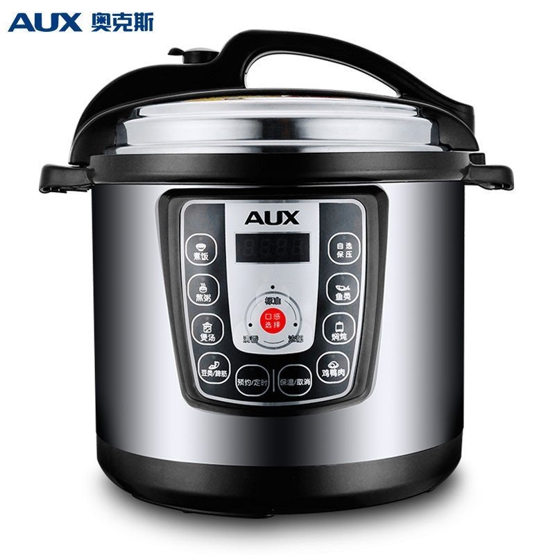 奥克斯（AUX） YB501S 电压力锅智能 5L高压锅饭煲 双胆压力锅